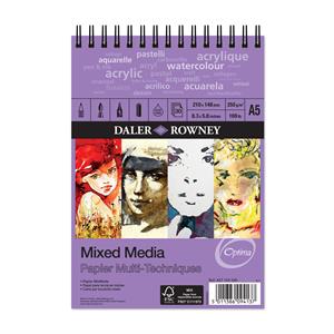 Daler Rowney Mixed Media Spiral Pad A3, A4 and A5